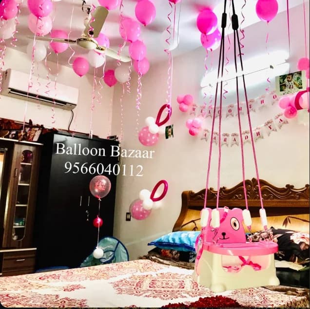 BalloonBazaar surprise party balloon decor installation